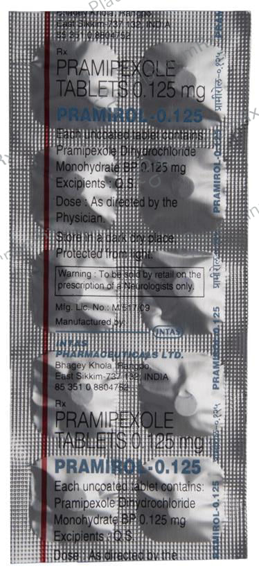 Pramirol 0.125mg Tablet 10s
