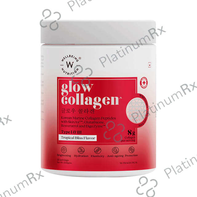 Wellbeing Nutrition Glow Marine Collagen for Skin Health Tropical Bliss