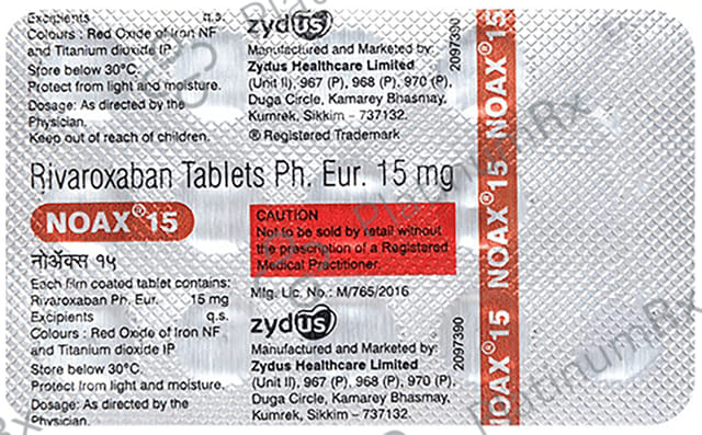 Noax 15mg Tablet 15s