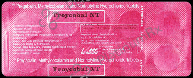 Troycobal NT 75mg/10mg/1500mcg Tablet