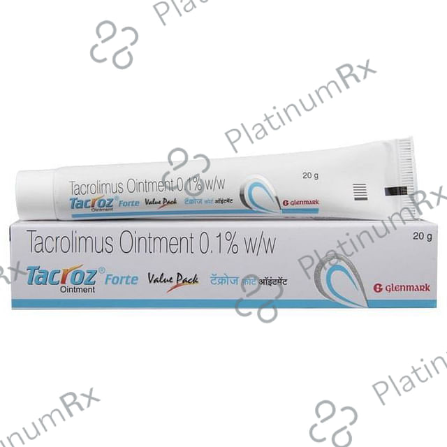 Tacroz 0.1% Forte Ointment 10gm