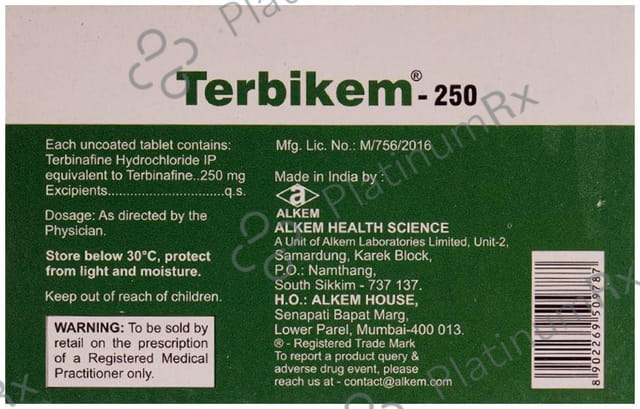 Terbikem 250 Tablet 15 Tablet