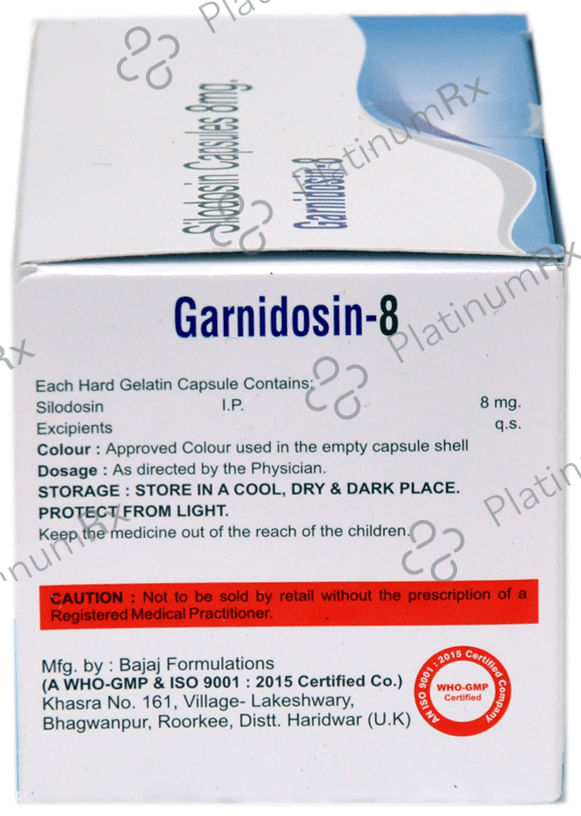 Garnidosin 8mg Capsule 10s