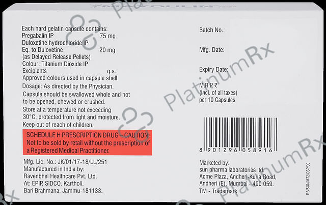Maxdulin 75/20 Capsule DR
