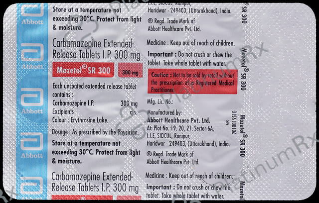 Mazetol SR 300mg Tablet ER 15s