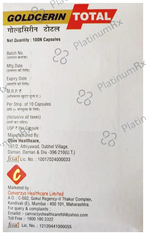 Goldcerin Total Soft Gelatin Capsule 10s