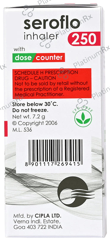 Seroflo 250/25mcg 120MDI Inhaler 1s