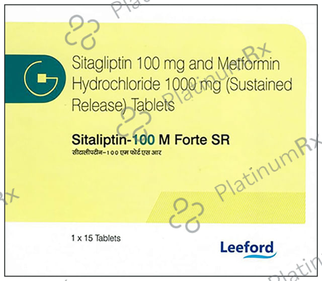 Sitaliptin 100 M Forte SR Tablet 15s