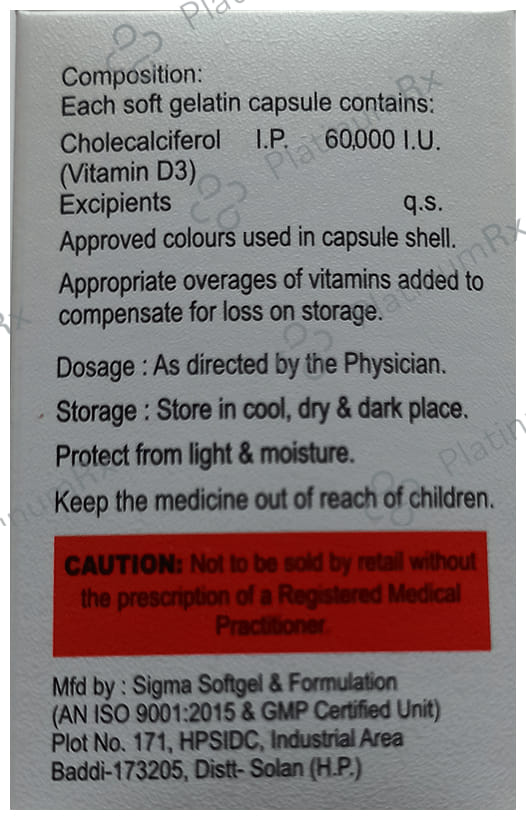 D3-Cast Softgel Capsule