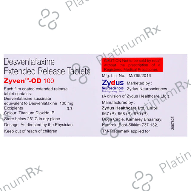 Zyven OD 100mg Tablet ER 10s