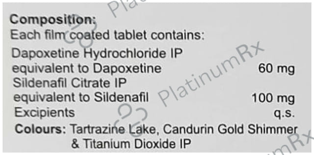 Funtime DS Gold 100mg/60mg Tablet