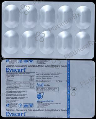 Evacart 50mg/750mg/250mg Tablet
