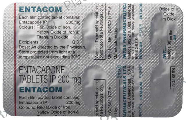 Entacom 200mg Tablet 10s