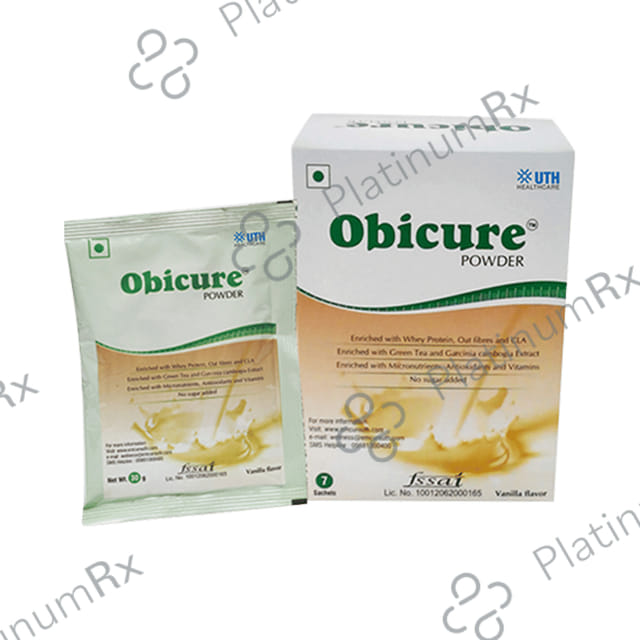 Obicure Whey Protein with CLA, Multivitamins & Minerals - Flavour Vanilla Powder 30 Powder