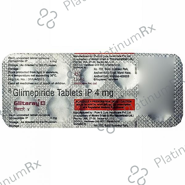 Glitaray 4mg Tablet 10s
