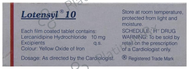 Lotensyl 10mg Tablet 10s