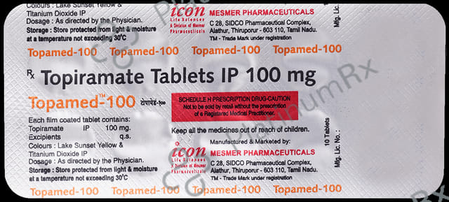 Topamed 100mg Tablet 10s