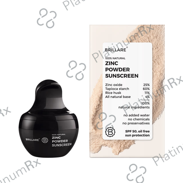 Brillare Zinc Powder SPF 50 Sunscreen 4gm