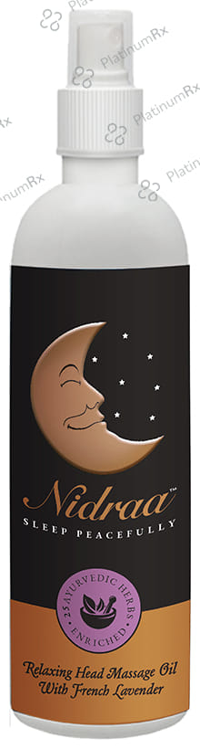 Nidraa Relaxing Head Massage Oil with French Lavender