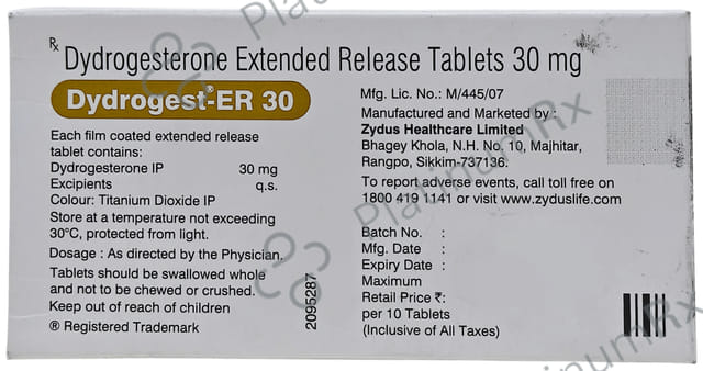 Dydrogest ER 30mg Tablet 10s