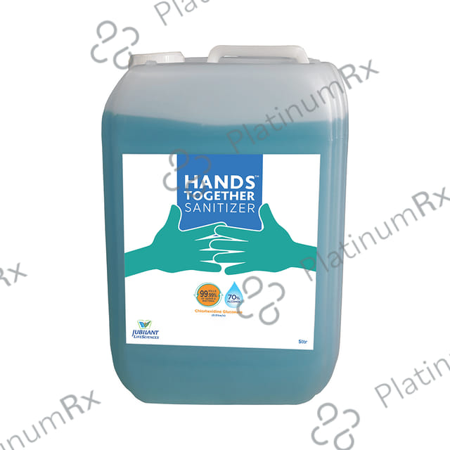 Hands Together Sanitizer with 70% Alcohol & Chlorhexidine Gluconate 5 Sanitizer