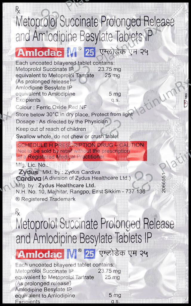Amlodac M 25/5mg Tablet PR 15s