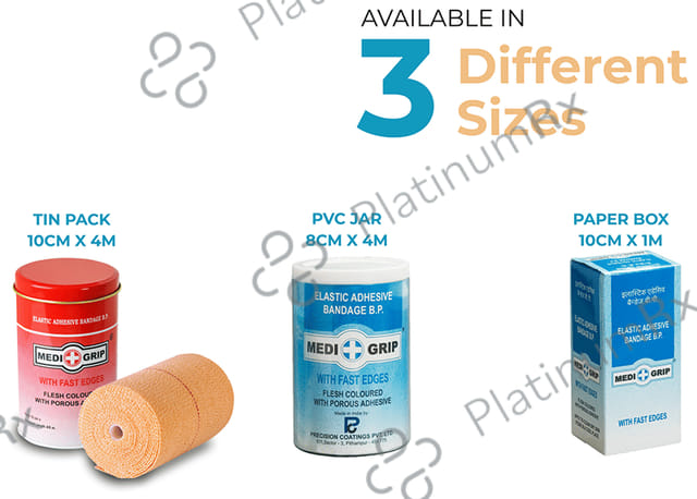Medigrip Elastic Adhesive Bandage BP with Fast Edges 10cm x 4m 1 Bandage