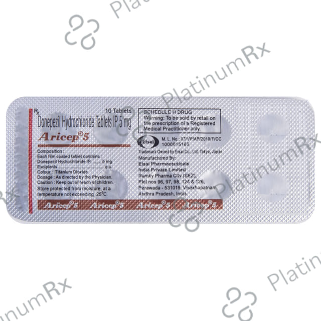 Aricep 5mg Tablet 10s