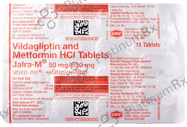 Jalra M 50/850mg Tablet 15s