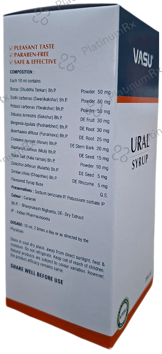 Vasu Ural Syrup 200 ml