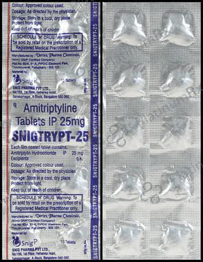 Snigtrypt 25mg Tablet 10s