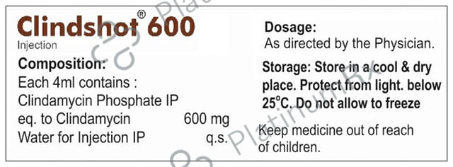 Clindshot 600mg Injection 4ml