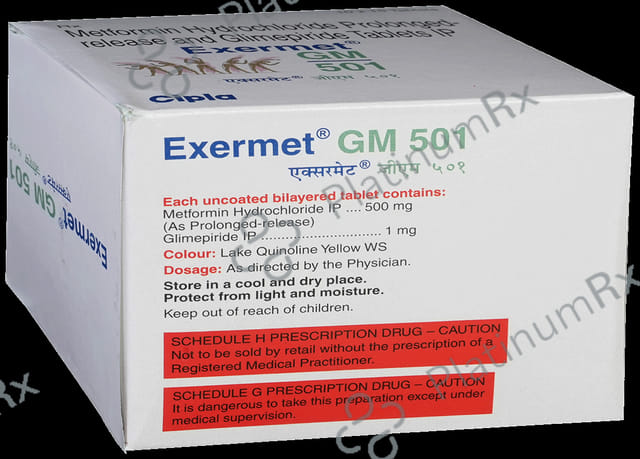 Exermet GM 1/500mg Tablet PR 15s