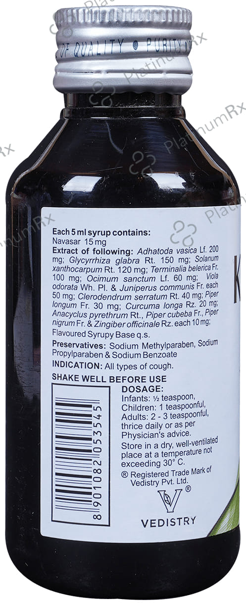 Charak Kofol Ayurvedic Syrup for Cough Relief 100ml