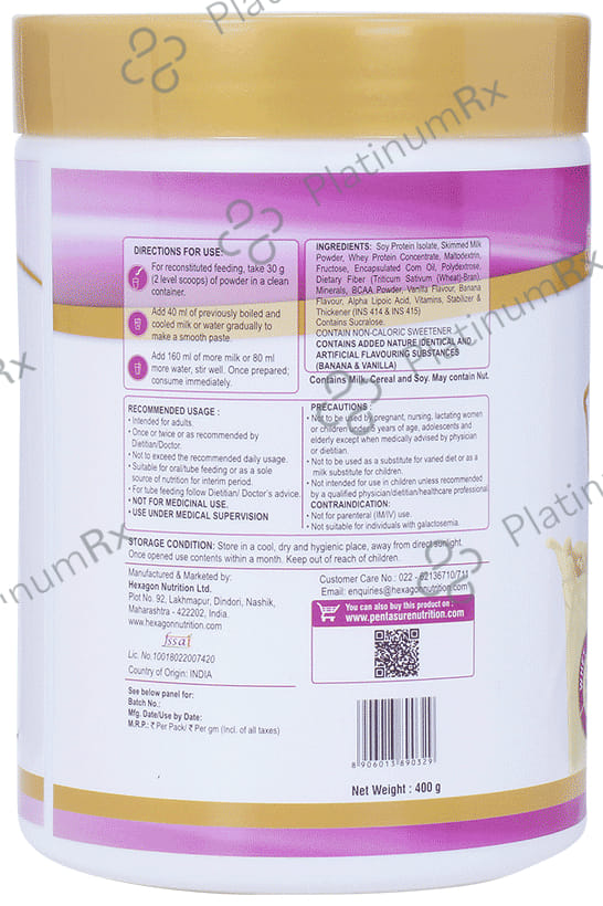 PentaSure HP Banana Vanilla Powder 400gm