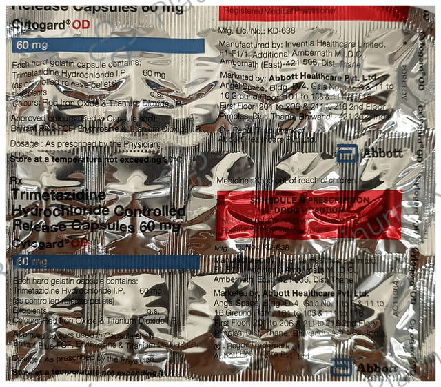 Cytogard OD 60mg Capsule CR 15s