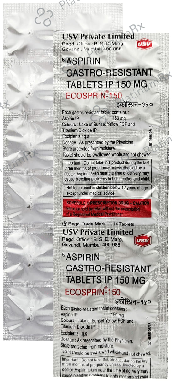 Ecosprin 150mg Tablet 14s