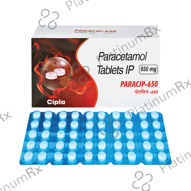 Paracip 650mg Tablet 10s