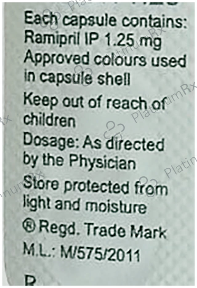 Ramcor 1.25mg Capsule 10s