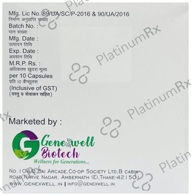 Genxrose CV 75/10mg Capsule 10s