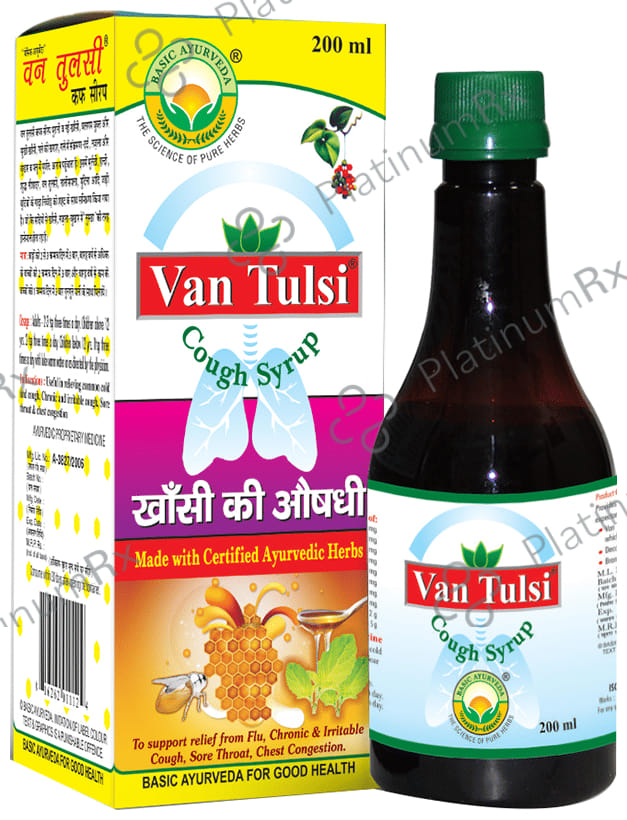 Basic Ayurveda Van Tulsi Cough Syrup 200 ml