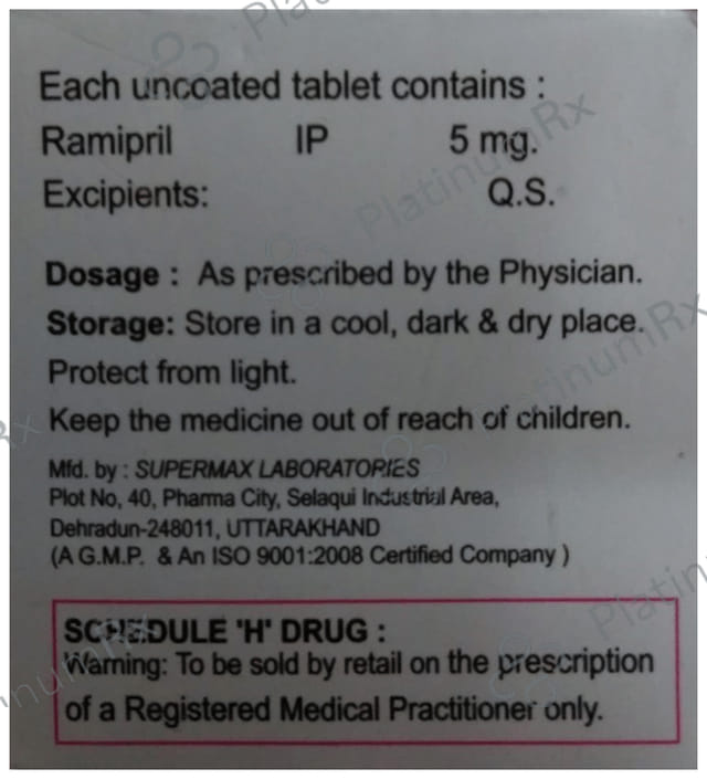 Preventopril 5mg Tablet 10s