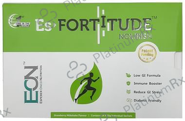 Es Fortitude Nourish Sachet 20gm Each Strawberry Milkshake