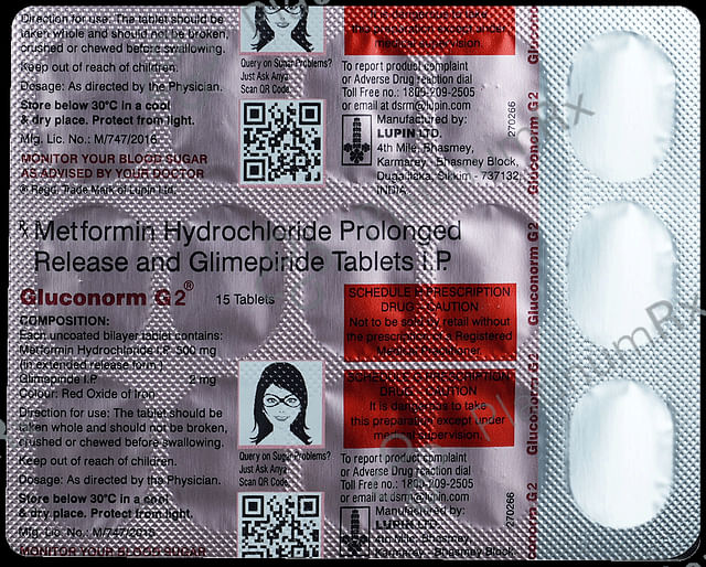 Gluconorm G2 2/500mg Tablet PR 15s