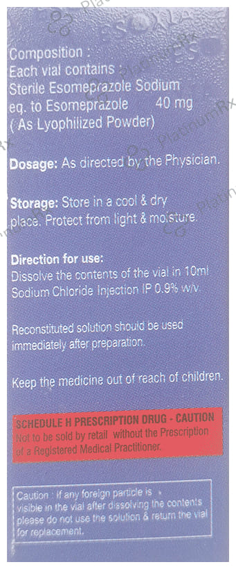 Esoxia 40mg Injection 1s