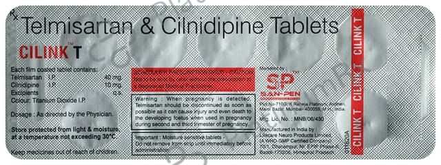 Cilink T 10/40mg Tablet 10s