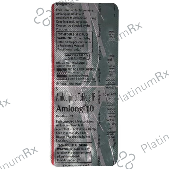 Amlong 10mg Tablet 15s