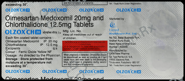 Olzox CH 12.5/20mg Tablet 10s