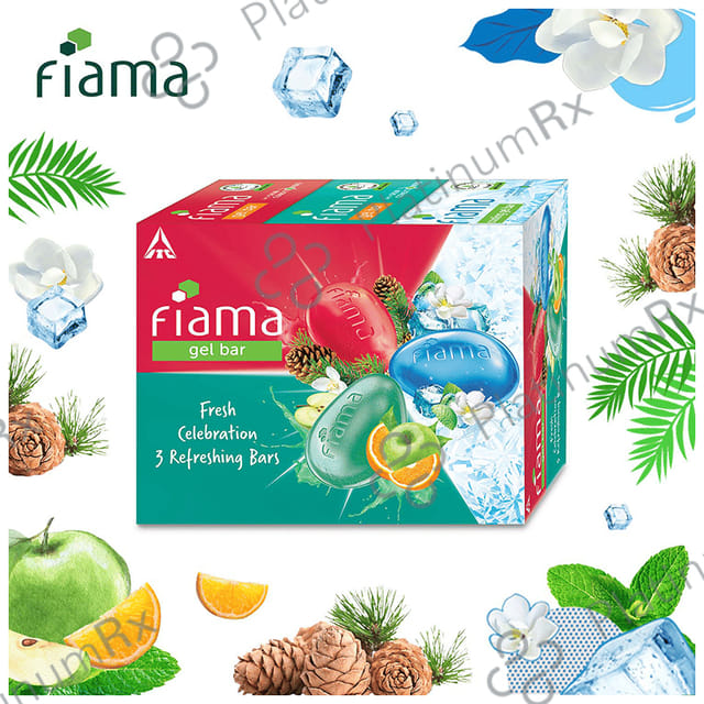 Fiama Gel Bar (125gm Each) Fresh Celebration