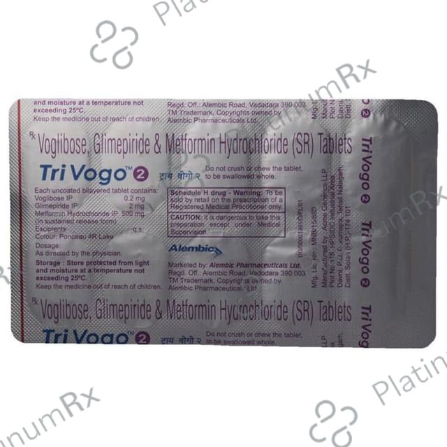 Trivogo 2/500/0.2mg Tablet SR 10s